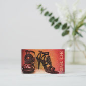 靴の修理、靴、衣類の名刺 名刺 (スタンド正面)