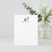 靴の個人文房具, 4.25x5.5#シヨウカノフクセイ# 招待状 (スタンド正面)