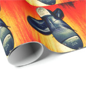 靴の包装紙を叩いて下さい ラッピングペーパー (ロールコーナー)