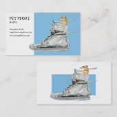 靴の名刺を運転する犬 名刺 (正面/裏面)