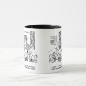 靴の子供を寝かせたお婆さん マグカップ (中央)