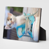 靴の子猫 フォトプラーク (側面)