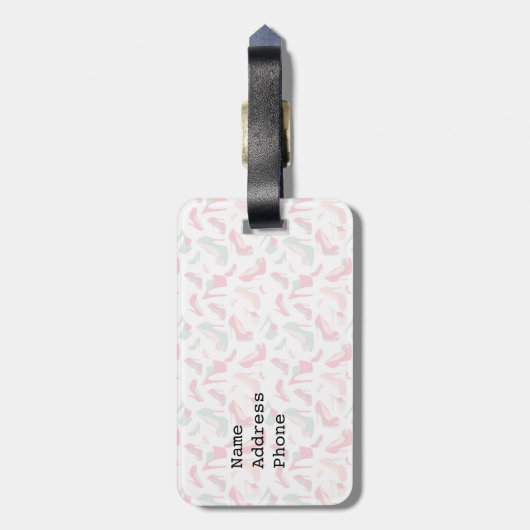 靴の愛のため ラゲッジタグ (裏面縦)