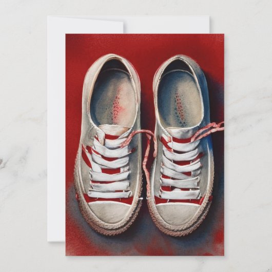 靴の手スケッチおもしろい シーズンカード (正面)