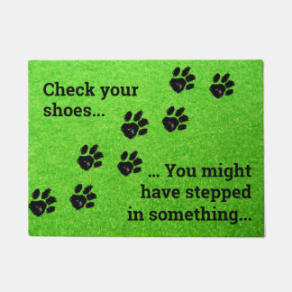 靴の書式を確認する ドアマット