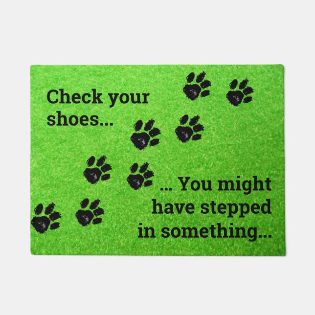 靴の書式を確認する ドアマット (正面)