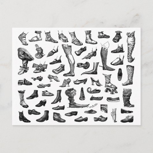 靴の歴史 ポストカード (正面)