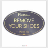 靴の看板を外して下さい シール (シート)