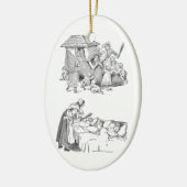 靴の童謡に住んでいる老女 セラミックオーナメント (左)
