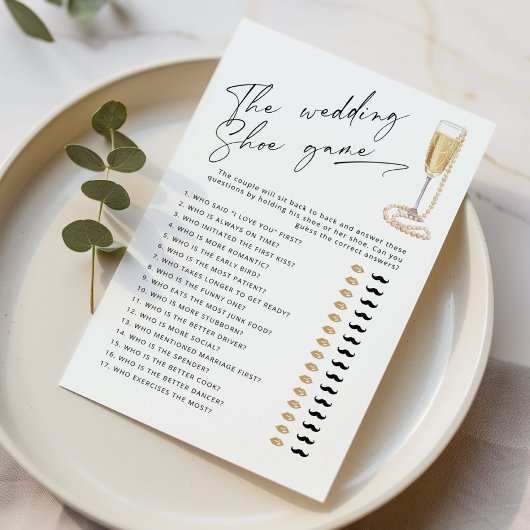 靴の結婚ゲーム真珠とプロセッコゲーム