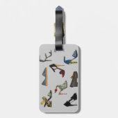 靴の荷物のラベル ラゲッジタグ (裏面縦)