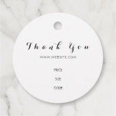 靴の衣料品店つるのラベル、価格ラベルラベル フェイバータグ (裏面)