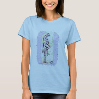 靴のTシャツを結ぶバレエダンサー Tシャツ