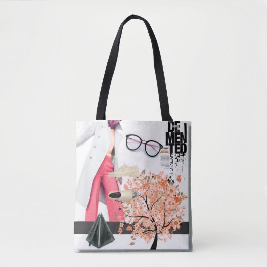 靴はジュエリーコートのドレスアクセサリーを購入 トートバッグ (正面)