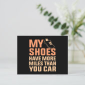 靴はハーフマラソンの走者ランニングの数が多い 案内ポストカード (スタンド正面)