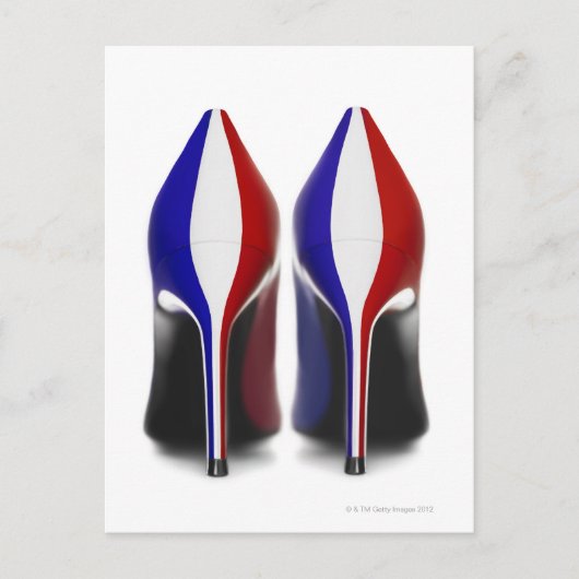 靴は女性の高いヒールの靴である ポストカード (正面)