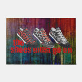 靴は27 +あなたのアイディアに行く必要がある ドアマット (正面)