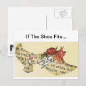 靴もしがフィット…シンデレラスリッパ ポストカード (正面/裏面)