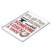 靴をなくすまでおもしろいとゲームを運ぶ ノートブック (左側)