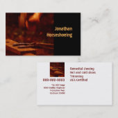 靴を作っている蹄鉄工 名刺 (正面/裏面)