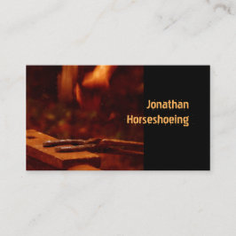 靴を作っている蹄鉄工 名刺