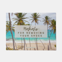 靴を取り除くためのマハロ – ドアマット敷物