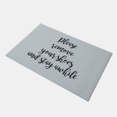 靴を外してフロアマット ドアマット (アングル)