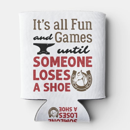 靴を失うまでおもしろいとゲームをファリア 缶クーラー (裏面)