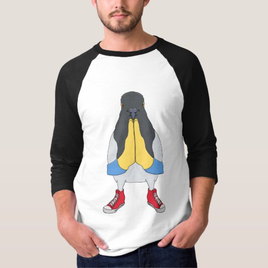 靴を履いたハト Tシャツ (正面)