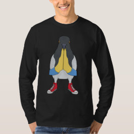 靴を履いた鳩 Tシャツ