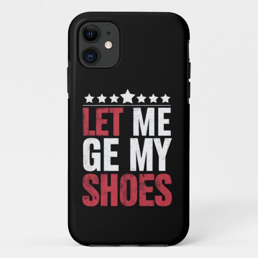 靴を履かせてください トランプ 面白い引用語録 Case-Mate iPhoneケース (裏面)