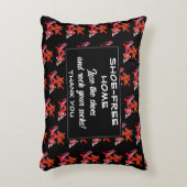 靴を履かない家へようこそ アクセントクッション (正面(垂直))