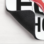 靴を履くために働くT型 マウスパッド (コーナー)