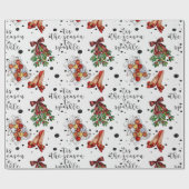靴を磨く季節がクリスマス ラッピングペーパー (フラット)