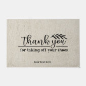 靴を脱いでくれてありがとう ドアマット (正面)