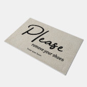 靴を脱いで下さい ドアマット (アングル)