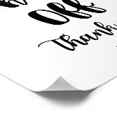 靴を脱いで下さい ポスター (角)