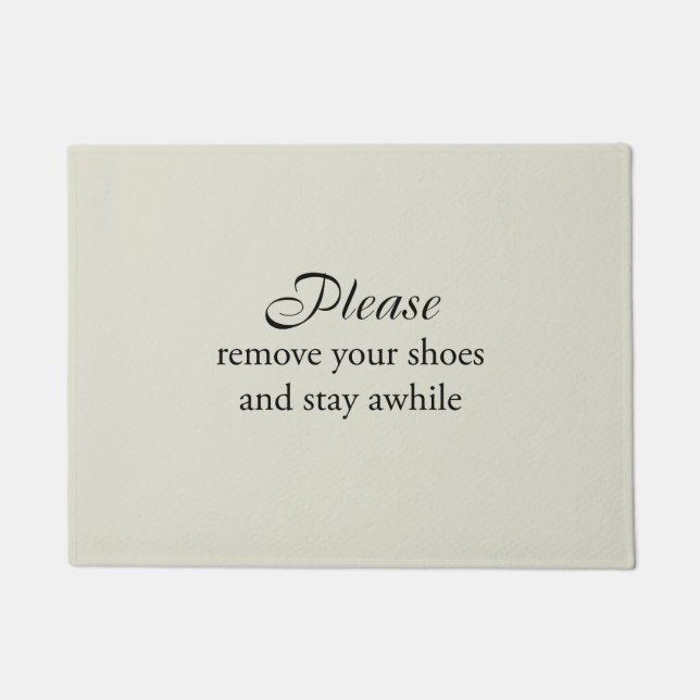 靴を脱いで暫くフロアマット ドアマット (正面)
