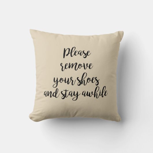 靴を脱いで枕を持って行きなさい クッション (正面)