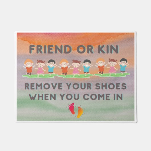 靴を脱げ！  ドアマット (正面)