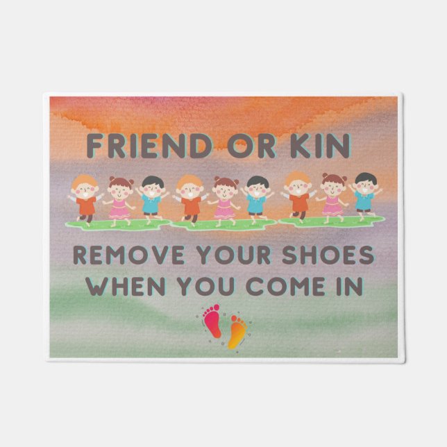 靴を脱げ！  ドアマット (正面)