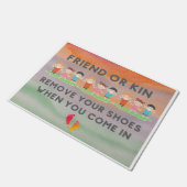 靴を脱げ！  ドアマット (アングル)