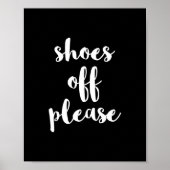 靴オフプリント、靴を取り除く ポスター (正面)