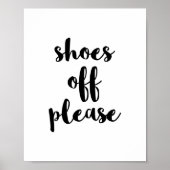 靴オフプリント、靴を取り除く ポスター (正面)
