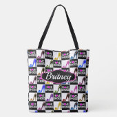 靴カスタマイズとトレンディーが大好き トートバッグ (裏面)