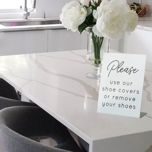 靴カバーの不動産仲介業者性表示標識 台座サイン