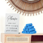 靴カバーの不動産仲介業者性表示標識 台座サイン