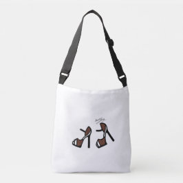 靴スタイリッシュプリント – シナモンプレイド クロスボディバッグ