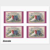 靴ビクトリアンシール 長方形シール (シート)