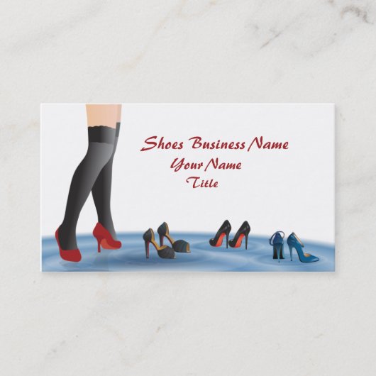 靴ビジネス名刺 名刺 (正面)